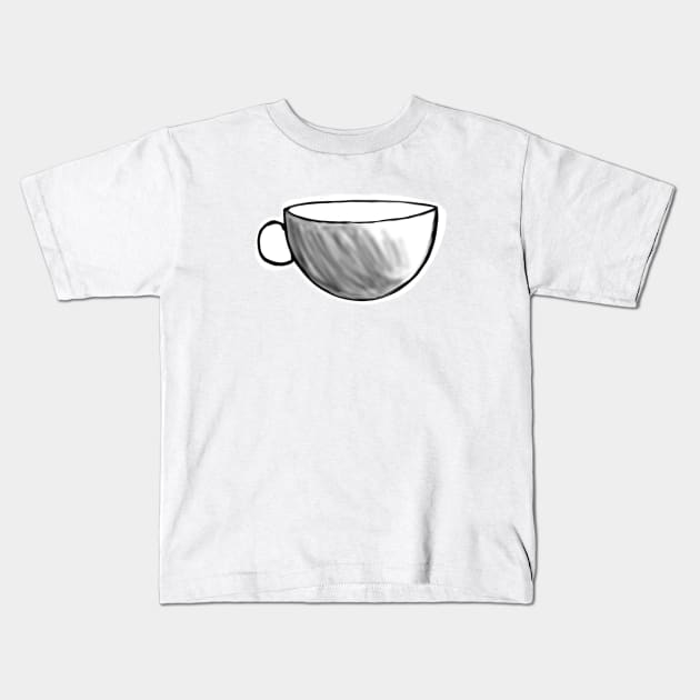 Cup of tea Kids T-Shirt by Charlotsart